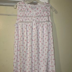 Eileen West, small, pink, and white with lace short gown